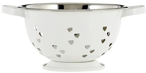 Acense Stainless Steel Colander 24cm Coloured (Ivory)
