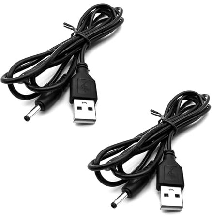 2 Pièces Cable USB vers DC 5V, USB to 5V DC Power Cable, 0.8m, Jack Baril 5.5 x 2.1mm, Câble de Charge Universel pour Appareils Électroniques, Ordinateurs Portables, Routeurs, Lumières LED et Plus