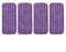 Startbuymore Lot de 4 serpillères lavables et réutilisables, pour le nettoyage des sols en bois dur, Swiffer Wet Jet pour bois dur et sol, violet