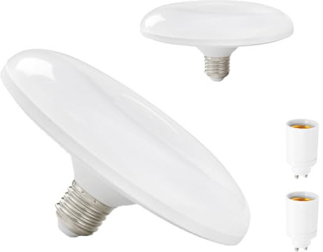 KOOYWAN 15W LED lampen mit Radar bewegungsmelder 2700K GU10 and E27,LED aussenlampe mit Bewegungsmelder & Dämmerungssensor,für Innen- und Außenbereich. wand,keller,treppenbeleuchtung