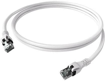 EasyLan DualBoot PushPull IP20 Patchkabel, Kat.6A (Class EA), S/FTP, weiß, 2 m