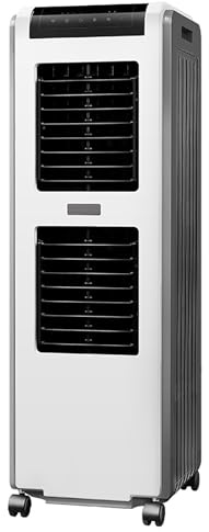 JGJSQYY Industrial Air Conditioning Unit Portable Air Cooler, 4 Wheels, 30L Water Tank, 3 in 1 Mobile Air Conditioners, Cooling Fan and Dehumidifier for Home/Office(Large)