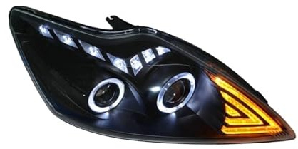 Autoscheinwerferlampen Für Ford für Focus 2 Scheinwerfer 2009-2011 DRL Tagfahrlicht Bi für Xenon-Birne(Low bulbs)