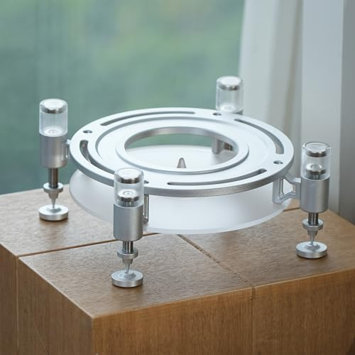 Speaker Stand, Subwoofer Desk Holder, Magnetic Positioning Design for Large Surround Sound Speakers, Decorative Split-Type Buckle