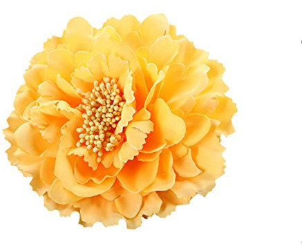 ZUMUii Butterme Multicolor Chiffon Blumen Blütenblatt Haar Clip Bogen Clip Barrettes Zubehör Alligator Clip Mädchen Headwear Kopfschmuck Blume Bogen Hairclip (Gelb)