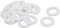Sourcingmap 24mmx14mmx2mm PTFE Flat Washer Flange Gasket White 20pcs