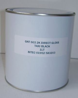 Pro Range GNT603/1 2K Acrylic Jet Black Paint Gloss Finish 1 Litre High Gloss Finish