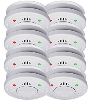 8er-Set SMARTWARES Rauchmelder mit 10 Jahres Batterie - VdS Zertifiziert + Stummschaltfunktion