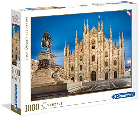Clementoni 39454 Mailand – Puzzle 1000 Teile, Geschicklichkeitsspiel für die ganze Familie, farbenfrohes Legespiel, Erwachsenenpuzzle ab 14 Jahren