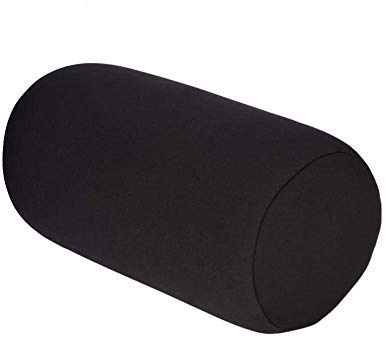 Zerodis Cylindrical Pillow Waschbar Extrem Bequem Roll Pillow Rund Cervical Neck Zurück Stützkissen Lumbal Bolster Leg Spacer für Wirbelsäule und Nackenstütze im Schlaf(schwarz)