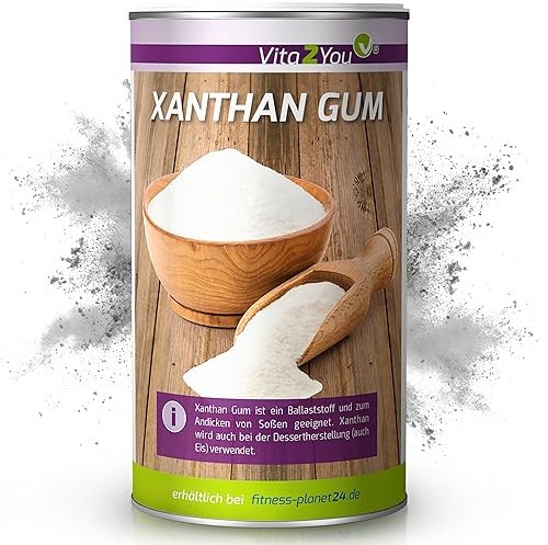 Vita2You Xanthan Gum 250g - Bindemittel - Glutenfrei - Xanthan Pulver in Lebensmittelqualität - Stabilisator - Vegan - Premium Qualität