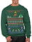 Graphic Impact Inspired Retro Gaming Freak Christmas Jumper Ugly Xmas Sweatshirts, flaschengrün, XL