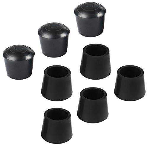 sourcing map 8pcs Chair Leg Tips Caps 22mm 7/8 Inch Anti Slip Rubber Furniture Table Feet Cover Floor Protector Reduce Noise Prevent Scratches