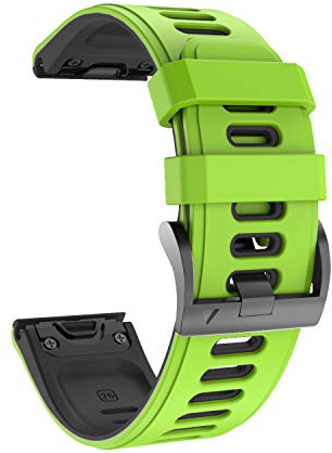 NotoCity für Garmin Fenix 7s / Fenix 6s /Fenix 6s Pro/Fenix 5s Armband, Quickfit 20mm Ersatzarmband für Garmin Fenix 7S Pro/6S Pro /5S Plus/Instinct 2S/Epix Pro 42mm/Descent MK 2S (Grün-Schwarz)