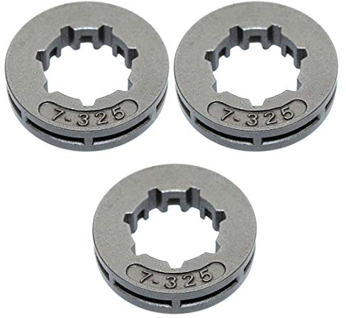 AUMEL .325 7T 17mm Kettenrad-Felgenkit 3 Stück für Stihl 026 MS260 MS260C MS261 MS261C Ersatzteil ersetzen Oregon 34162X
