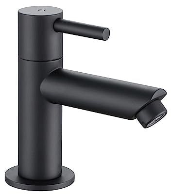 Aloni Waschtischarmatur Kaltwasserhahn Schwarz matt