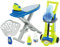 Ecoiffier – 3in1 Putzset – Haushaltsspielzeug-Set, Bügelbrett, Bügeleisen, Putzwagen, Staubsauger, Wäschekorb, für Kinder ab 18 Monaten