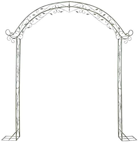 GCSQF Garden Arch Pergola Decoration Arbours Gate Door For Plants Flower Climbing Garden Arch Metal Heavy Duty Strong Tubular Arbour Roses Climbing Support Weathe Proof 210508
