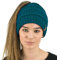 TOSKATOK® Damen Frauen Plain Ponytail Messy BUN GERIPPTE Winter Beanie Hut Cap Hair Hairband