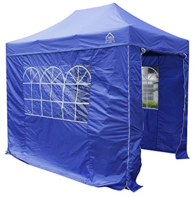 All Seasons Gazebos 3x2m vollständig wasserdichtes Faltpavillon mit 4 Seitenteilen - Königsblau