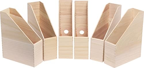 Porte-revues en bois VBS, 6 pièces