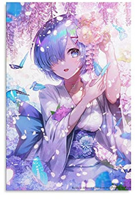 Leinwand-Poster, Motiv: Anime Girl Startet von Scratch, für Schlafzimmer, Büro, Raumdekoration, Geschenk, Bild, Gemälde für Wohnzimmer, Schlafzimmer, Dekoration, 30 x 45 cm