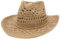 GEMVIE Cowboy Cowgirl Summer Straw Hat Wide Brim Hollow Out Cowboy Beach Sun Hats for Women Ladies Brown