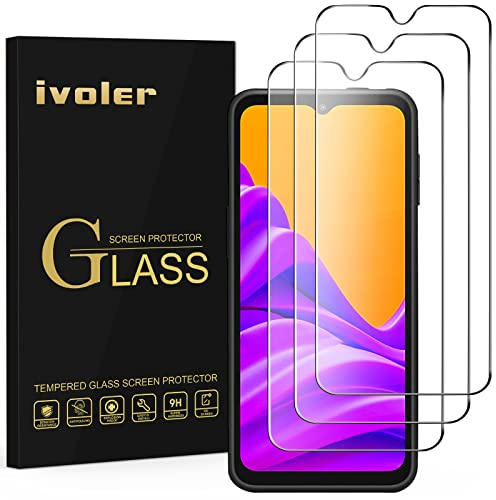 ivoler Lot de 3 Film Protection écran en Verre Trempé pour Samsung Galaxy Xcover 7 Pro/Xcover 7 / Xcover 6 Pro, Ultra Résistant Dureté 9H Glass, Anti Rayures, HD Transparent, sans Bulles