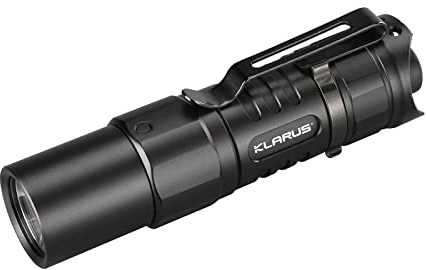klarus XT1C Taschenlampe 1000 Lumen Wiederaufladbar Taschenlampe Maximale Laufzeit 150 Stunden Taktische Taschenlampe mit zwei Schaltern