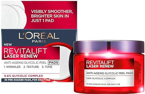 L'ORÉAL REVITALIFT Anti Aging Glykolic Peel Pads 30'S Gesichtspflege, 30 Stück