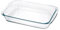 Bandeja de horno rectangular, Fuente para gratinar, Molde para hornear de Cristal, capacidad 1.6 L - Longitud 29.7 x Profundidad 17.8 x Altura 5.1 cm -JUANIO-