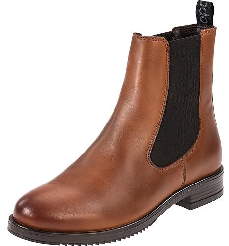 Palado Chelsea Boots Damen Paros P – elegante Boots Made in Portugal - leicht gefütterte Stiefeletten - modische Stiefel Brown/Brown UK4,5 - EU37