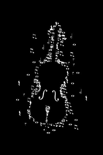 cello: Cellist orchestra string instrument |Notebook DIN A5 6x9 inches |Planner diary writing book |120 pages |Dotted lubrication book