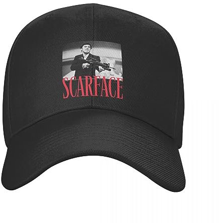 OAKITA Basecap Scarface Tony Montana Große Baseballkappe Männer Frauen Atmungsaktiv Pacino Gangster Film Trucker Hut Sport