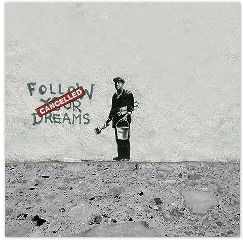 Tapete Vlies 208x208cm Banksy Follow Your Dreams No.H3021M_TV5BU