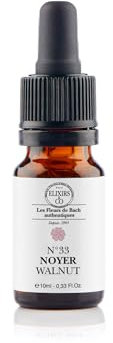 Elixirs & Co - Fleur de Bach Noyer Walnut N°33 10ml - Confiance, Transition Vie & Protection Émotionnelle - Elixir Naturel avec Pipette - 100% Bio pour le Bien-Être - Fabriqué en France