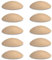 Bumms Türstopper für Boden und Wand Beige selbstklebend ohne bohren [10 Stück] - Ø 60 mm - Wandpuffer für Wandschutz aus Gummi - Türpuffer für Türanschlag, Türgriffschutz bei Wänden