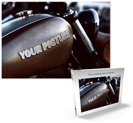 MyPuzzle Personalisiertes Puzzle mit eigenem Bild - 1000/500/200/100 Teile: Gestalte Dein individuelles Fotopuzzle für Geburtstage, Muttertag, Valentinstag & Hochzeiten - 200 Teile (Querformat).