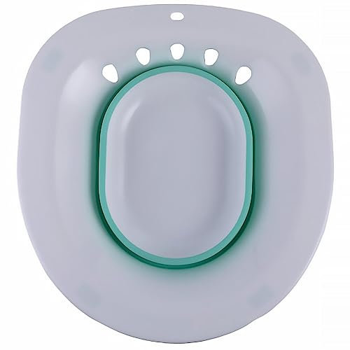 PartyKindom Bagno Sitz Portatile 1 Pezzo Per Wc: Bidet Pieghevole Da Donna Parte Privata Femminile Donne Incinte Lavare Il Lavabo Vasino Sedile Wc Materno Per Adulti Bidet (Verde)