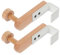 JECOMPRIS 4 Piezas Gancho De Puerta Percha De Metal Para Ropa Colgador Detrás De La Puerta Perchas Percha De Ropa Montada En La Pared Perchero Resistente Natural Palo Fierro Madera