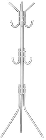 XANHOY Freistehende Garderobenständer, Metallständer, Baum, Eingang, zum Aufhängen von Stoffen, Mützen, Schals, Kleiderhaltern