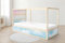 UNIK Nordic Aufkleber für IKEA KURA Hochbett, Pastell Himmel 2-Sticker-Set Unten, Bettaufkleber, Sticker für Kinderbett, Möbelfolie fürs Kinderzimmer, Bettfolie für Kinder