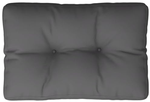 vidaXL Palettenkissen, Palettenpolster für Europaletten, Palettensofa Kissen Indoor Outdoor, Palettenauflage Rückenkissen, Anthrazit Stoff