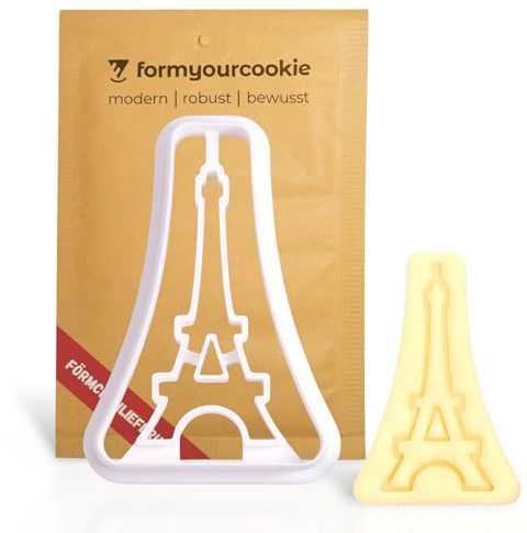 Eiffelturm Paris Ausstecher Kekse Plätzchen Fondant, hochwertige Frankreich Keksausstecher, französisches Wahrzeichen Keksstempel, Ausstechform Brot Ton Clay, Keksschneider, olympische Spiele
