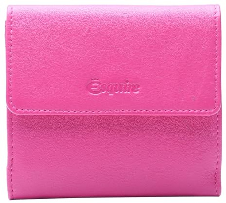 Esquire Leder Geldbörse Peru Lady Wallet Pink Purpur