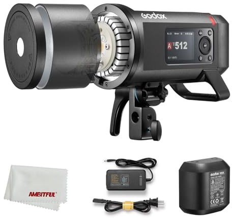 Godox AD600ProII AD600 Pro 600Ws Outdoor Flash, 2.4G Wireless X System,TTL GN87 HSS 1/8000s,40W Bi-Color 2800k-6000k,0.01s~0.9s Recycle Time,28.8V/2600mAh Lithium Battery【AD600BM AD600PRO Update】