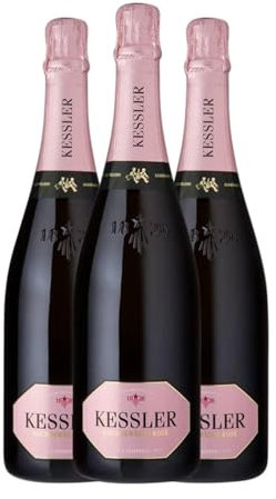 Kessler Sekt Hochgewächs Rosé 75 cl Rosé Sekt (Karton mit 3 Flaschen von 75 cl)
