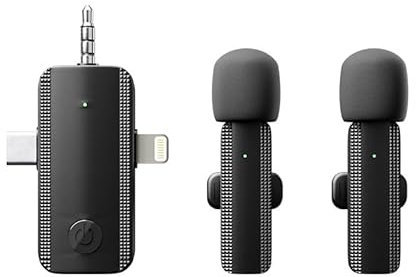 Kabelloses Lavalier-Mikrofon Mini für iPhone: Ansteckmikrofon Video Sprachaufnahme für Content Creator Vlogger Influencer