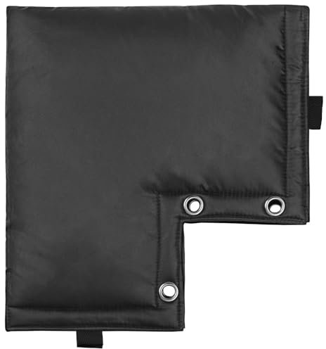 TopHomer Housse de Clapet Anti-retour Isolée, Couvercle Antigel pour Robinet d'Hiver, Sac Isolant Étanche pour l'hiver, Couvertures de Tuyaux Extérieurs Antigel pour Jardin et Arrière-cour (Noir)