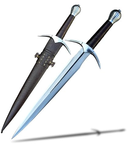 THE NEPAL Wikinger Dolch - 40,6 cm lange Klinge mit Palisandergriff - Langlebig, präzise gefertigt für Leistung und zeitlose Handwerkskunst, handgefertigtes Messer, kukri-khukuri